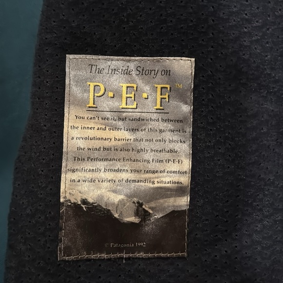 Vintage Patagonia Green And Purple Deep Pile PEF Vest Large 1992 Made In USA - Picture 5 of 5